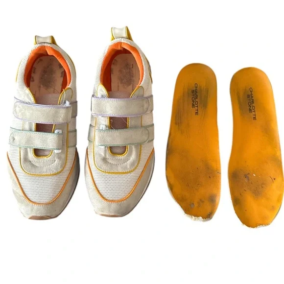 Charlotte Stone Conner Retro Sneaker in Beachball White Multi Size 9 - Picture 8 of 15